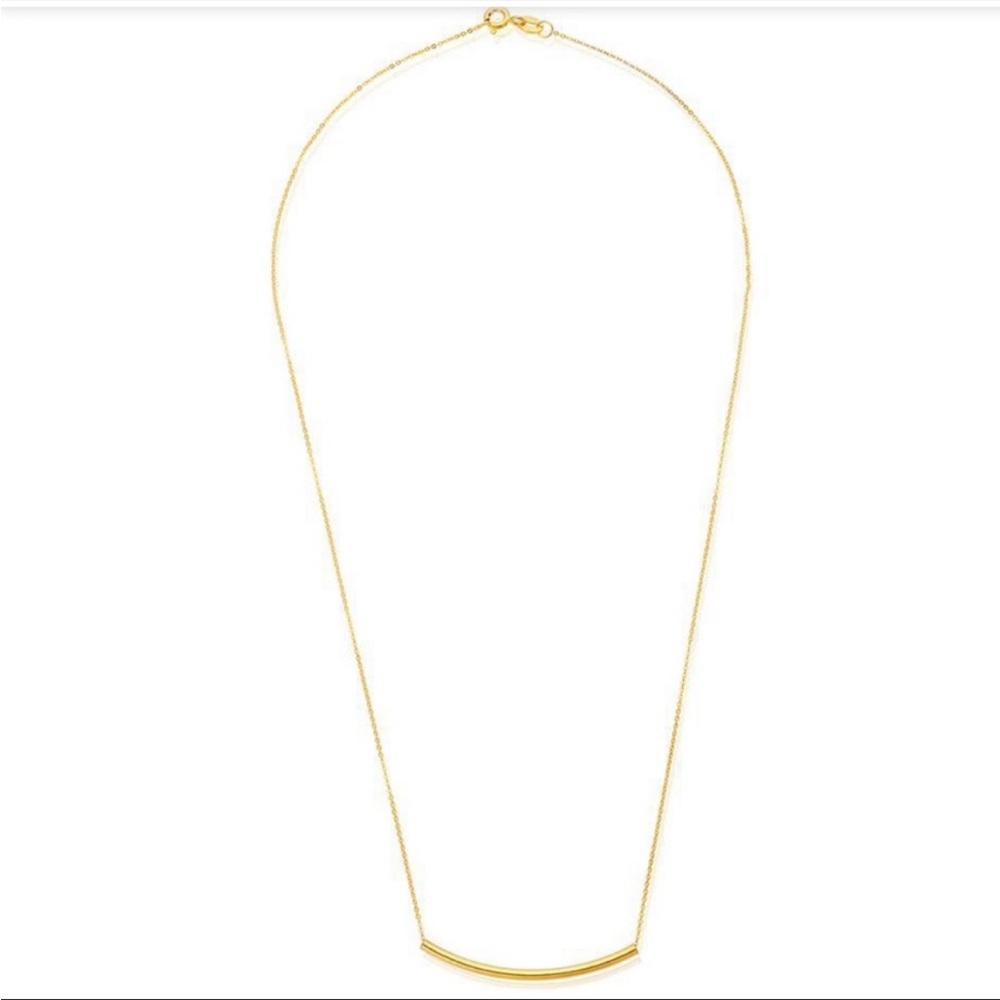 NEW STERLING FOREVER Curved Bar
Pendant Necklace